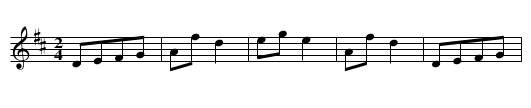 Galoppad Wals No 18 - staff notation
