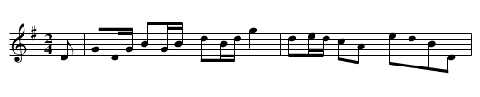 Galoppade No 3 - staff notation