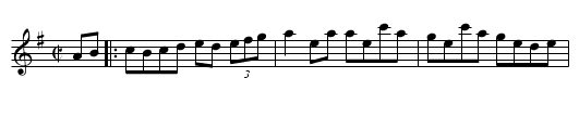 Galway Bay - staff notation
