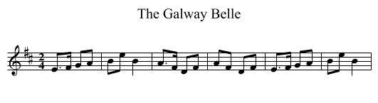 Galway Belle, The  - staff notation