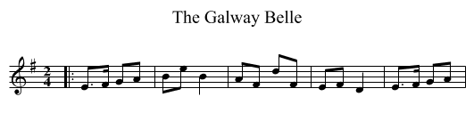 Galway Belle, The  - staff notation