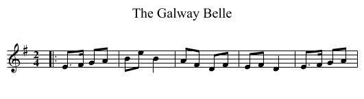 Galway Belle, The  - staff notation