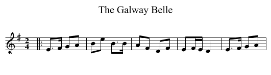 Galway Belle, The  - staff notation