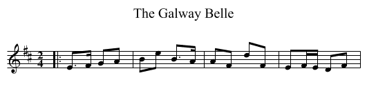 Galway Belle, The  - staff notation