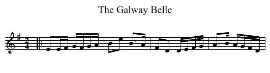 Galway Belle, The  - staff notation