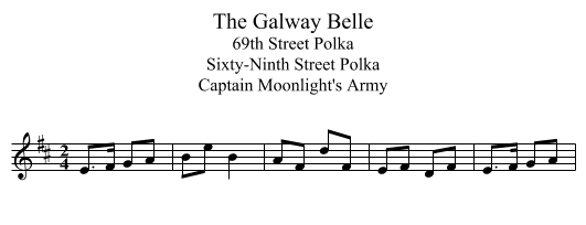 Galway Belle, The - staff notation