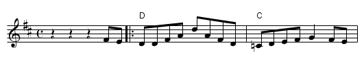 Galway Hornpipe - staff notation