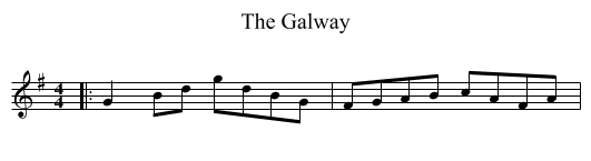 Galway, The  - staff notation