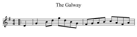 Galway, The  - staff notation