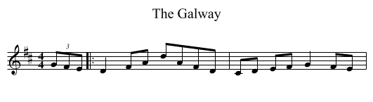 Galway, The  - staff notation