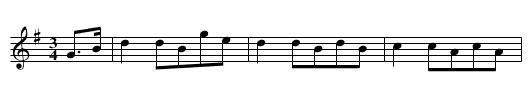 GAMBLER'S WALTZ - staff notation