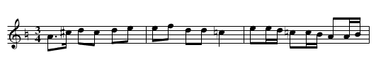 Gamle skor - staff notation