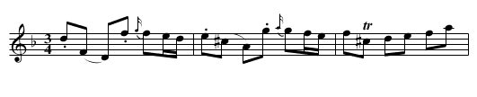 Gammal polska från Uppland - staff notation
