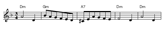 Gammal vals fr&aring;n Delsbo - staff notation