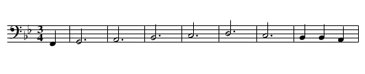 Gammellappen Cello i Gm - staff notation