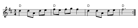 Gammelmostri - staff notation