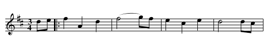 Gan Ainm Waltz - staff notation
