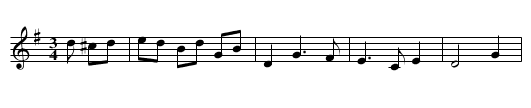 Gan Ainm - staff notation