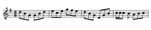 Gan Ainm - staff notation