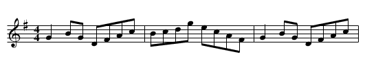 Gan Ainm - staff notation