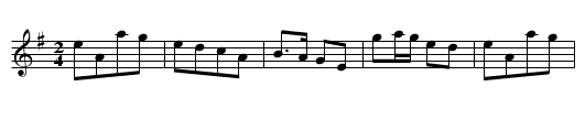 Gan ainm - staff notation