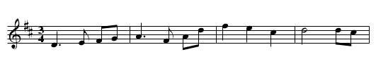 Gan ainm - staff notation