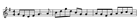 Gan Ainm - staff notation