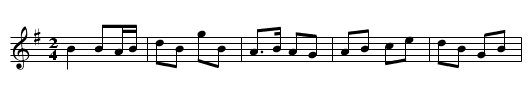 Gan ainm - staff notation