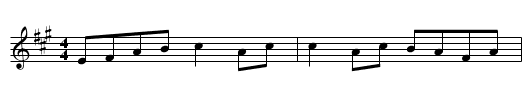 Gan Ainm - staff notation