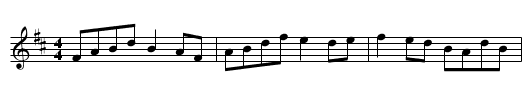Gan Ainm - staff notation