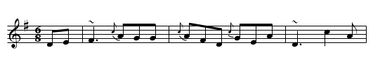 Gan Ainm - staff notation