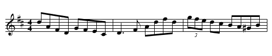 Gan Ainm - staff notation