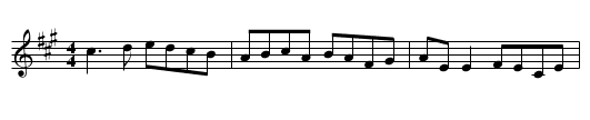 Gan Ainm - staff notation