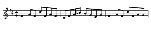 Gan Ainm - staff notation