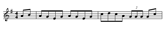 Gan Ainm - staff notation