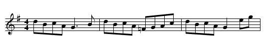 Gan ainm - staff notation