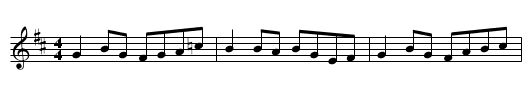Gan Ainm - staff notation