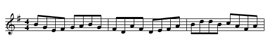 Gan ainm - staff notation