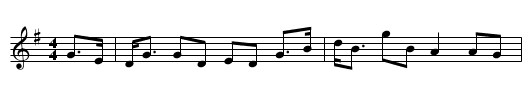 Gan ainm - staff notation