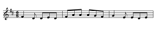 Gan ainm - staff notation