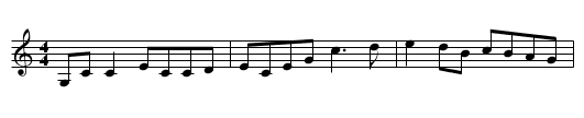 Gan Ainm - staff notation
