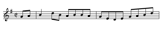 Gan Ainm - staff notation