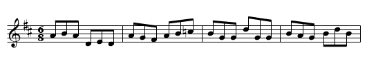 Gan Ainm - staff notation
