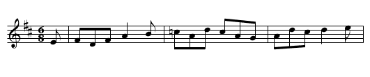 Gan Ainm - staff notation
