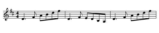 Gan Ainm - staff notation