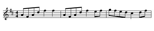 Gan Ainm - staff notation