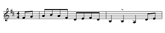 Gan Ainm - staff notation