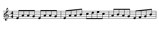 Gan Ainm - staff notation