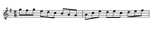 Gan Ainm - staff notation