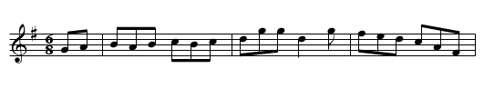 Gan Ainm - staff notation
